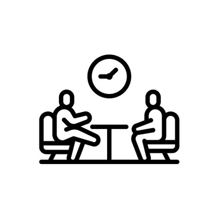 Icon for interview, interrogateのイラスト素材