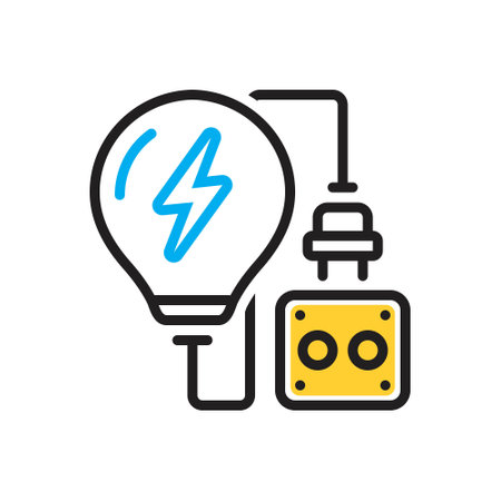 Icon for electric,thunder boltのイラスト素材
