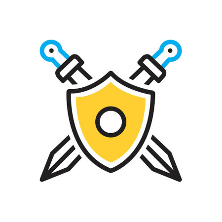 Icon for defensive,waryのイラスト素材