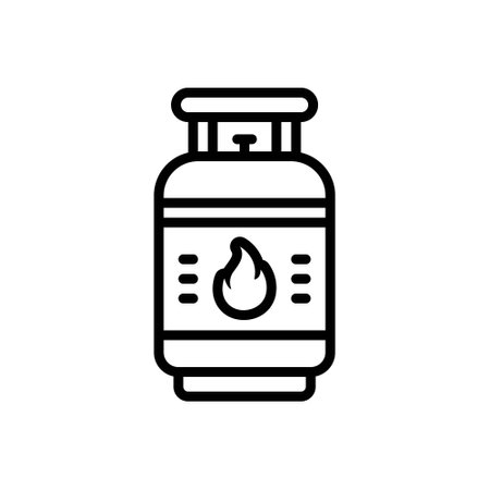 Icon for gas, kitchenのイラスト素材