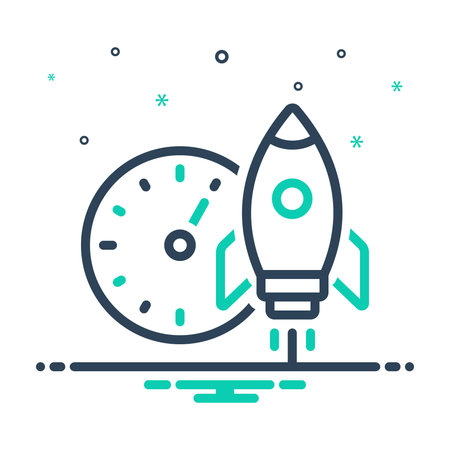 Icon for velocity, celerityのイラスト素材