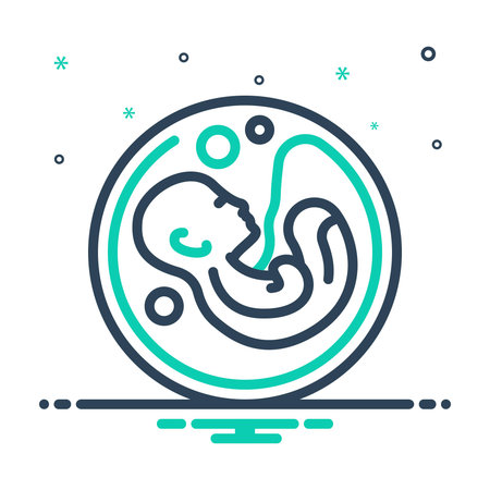 Icon for birth, foetusesのイラスト素材
