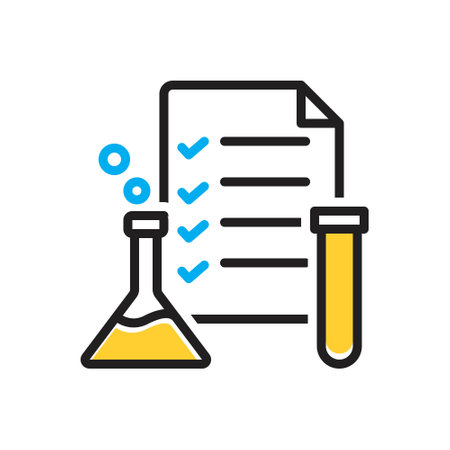 Icon for testing,note book,reportのイラスト素材