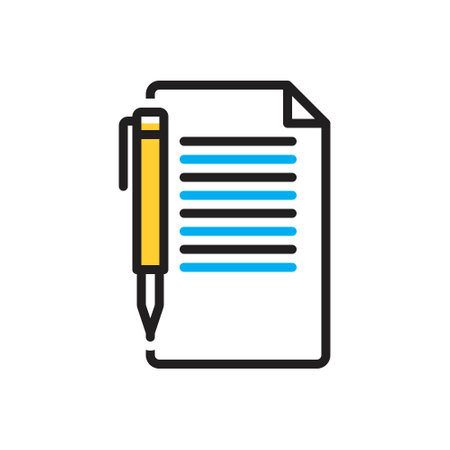 Icon for note,file,graphicのイラスト素材