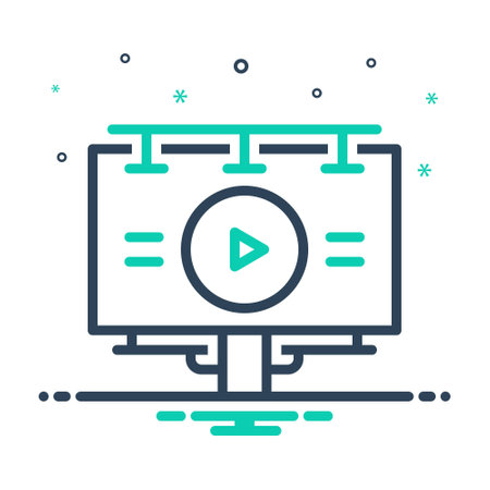 Icon for billboards, hoardingsのイラスト素材
