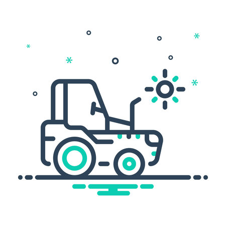 Icon for tractor, lorryのイラスト素材