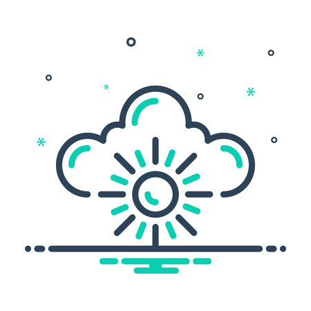 Icon for weather, atmosphericのイラスト素材