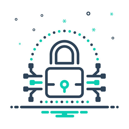 Icon for privacy protection, privacyのイラスト素材