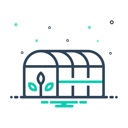 Icon for greenhouse, plantationのイラスト素材