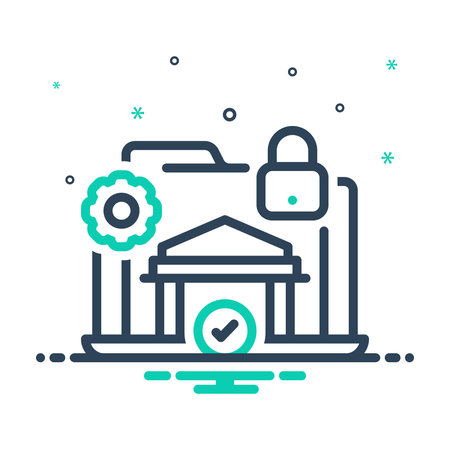 Icon for service secure, serviceのイラスト素材