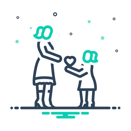 Icon for loving, affectionateのイラスト素材