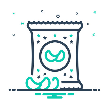 Icon for chips, potato chipsのイラスト素材