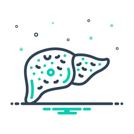 Icon for cirrhosis, treatmentのイラスト素材