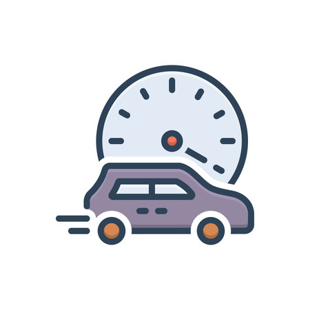 Icon for speeding, panelのイラスト素材