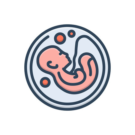 Icon for birth, foetusesのイラスト素材
