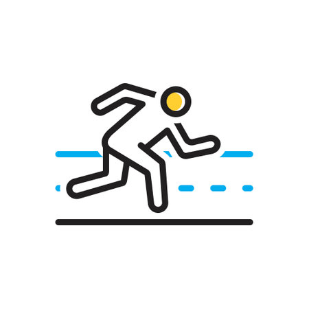 Icon for athlete,raceのイラスト素材