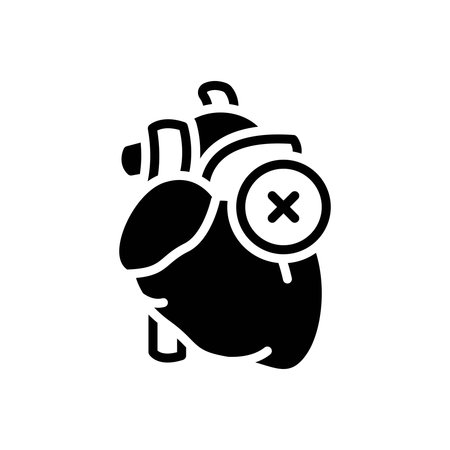 Icon for heart failure, heartのイラスト素材