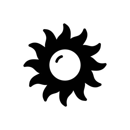 Icon for sun, solar energyのイラスト素材