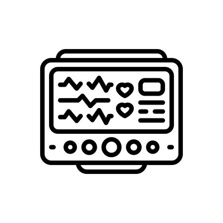Icon for 3d monitoring, monitoringのイラスト素材