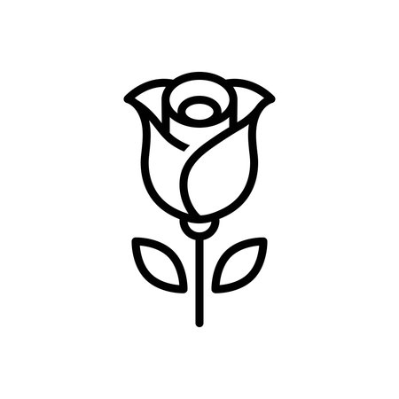 Icon for rose, rosa rubiginosaのイラスト素材