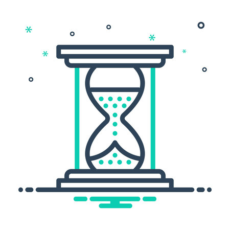 Icon for hourglass, timepiece