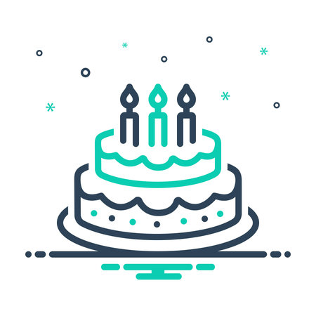 Icon for cake, candle