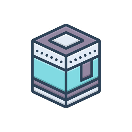 Icon for kaaba, house of allahのイラスト素材