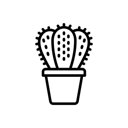 Icon for cactus, cactaceaeのイラスト素材