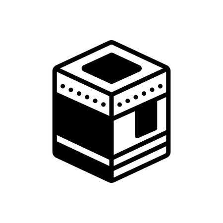 Icon for kaaba, house of allahのイラスト素材