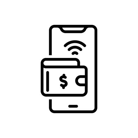 Icon for a wallet, walletのイラスト素材