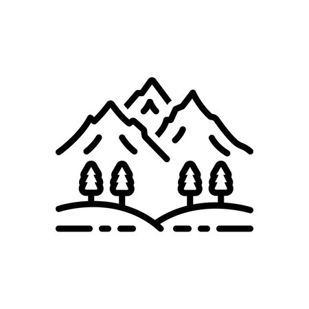 Icon for mountain, peakのイラスト素材
