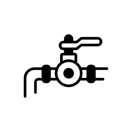 Icon for pipeline, valveのイラスト素材