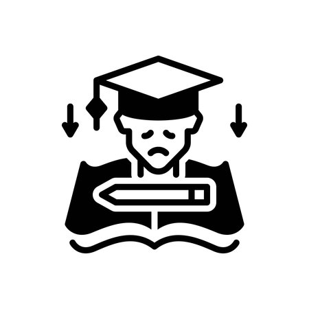 Icon for undergraduate, studentのイラスト素材