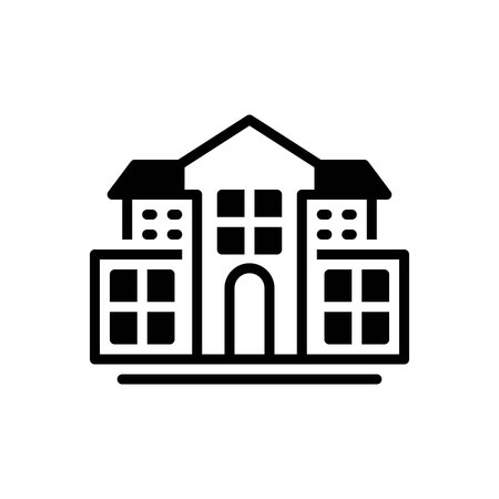 Icon for school, educational institutionのイラスト素材