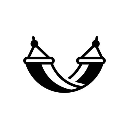 Icon for hammock, hanging bedのイラスト素材