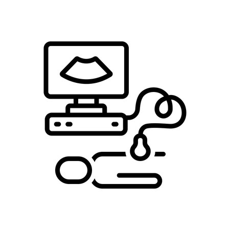 Icon for ultrasound examination, ultrasoundのイラスト素材