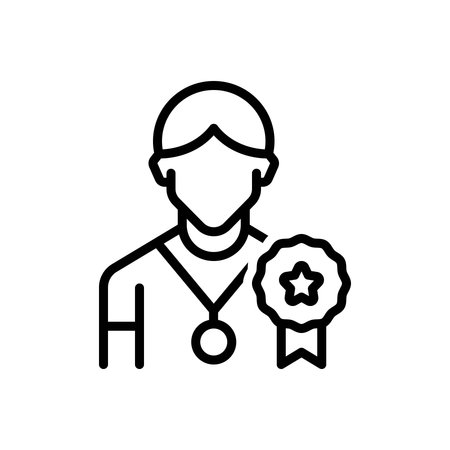 Icon for superior achievement, superiorのイラスト素材
