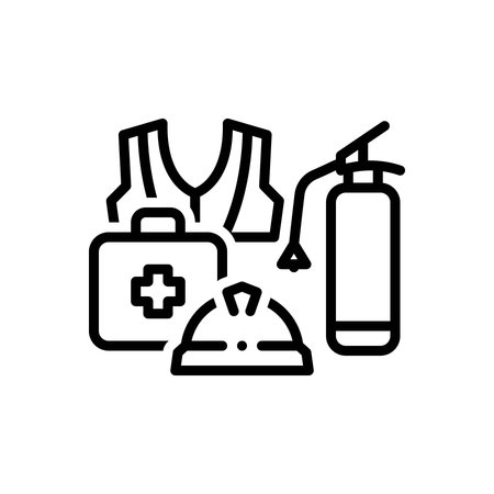 Icon for industrial safety, industrialのイラスト素材