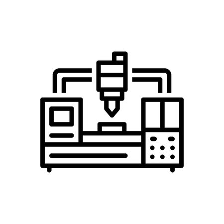 Icon for machining center, factoryのイラスト素材