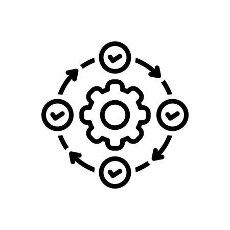 Icon for task automation, taskのイラスト素材