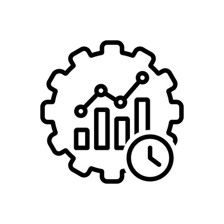 Icon for efficiency metrics, efficiencyのイラスト素材