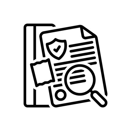 Icon for investigation, inquiryのイラスト素材
