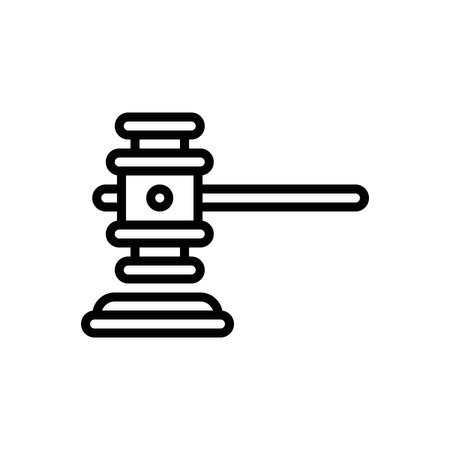 Icon for court gavel, courtのイラスト素材