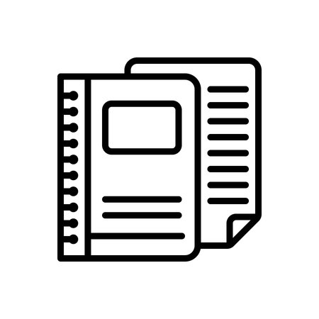 Icon for case report, caseのイラスト素材