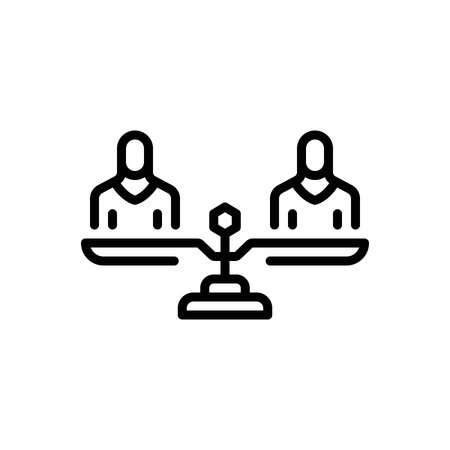 Icon for comparison group, comparisonのイラスト素材