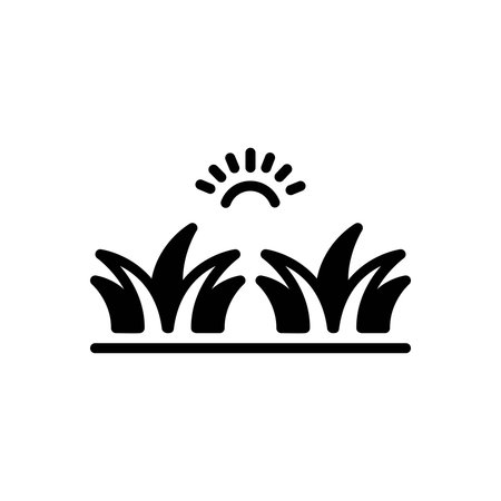 Icon for grassland, meadowのイラスト素材