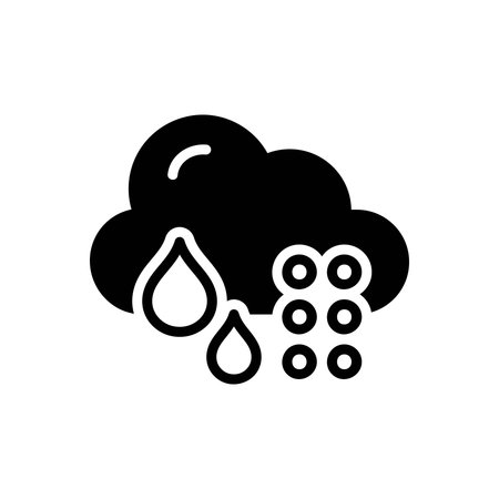Icon for sleet, ice pelletsのイラスト素材