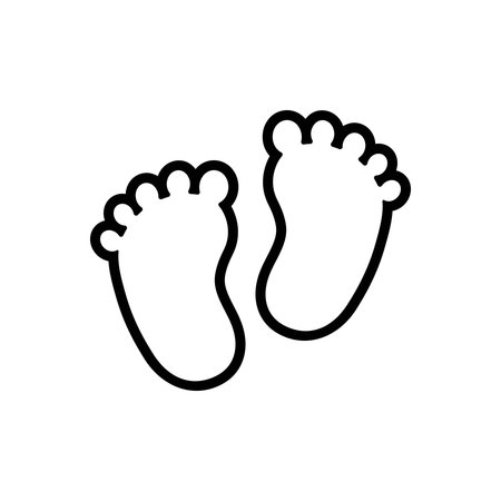 Icon for baby steps, babyのイラスト素材