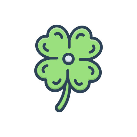 Icon for clover leaf, cloverのイラスト素材
