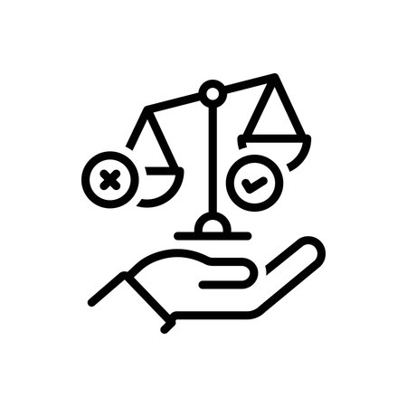 Icon for responsible choices, responsibleのイラスト素材